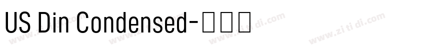 US Din Condensed字体转换